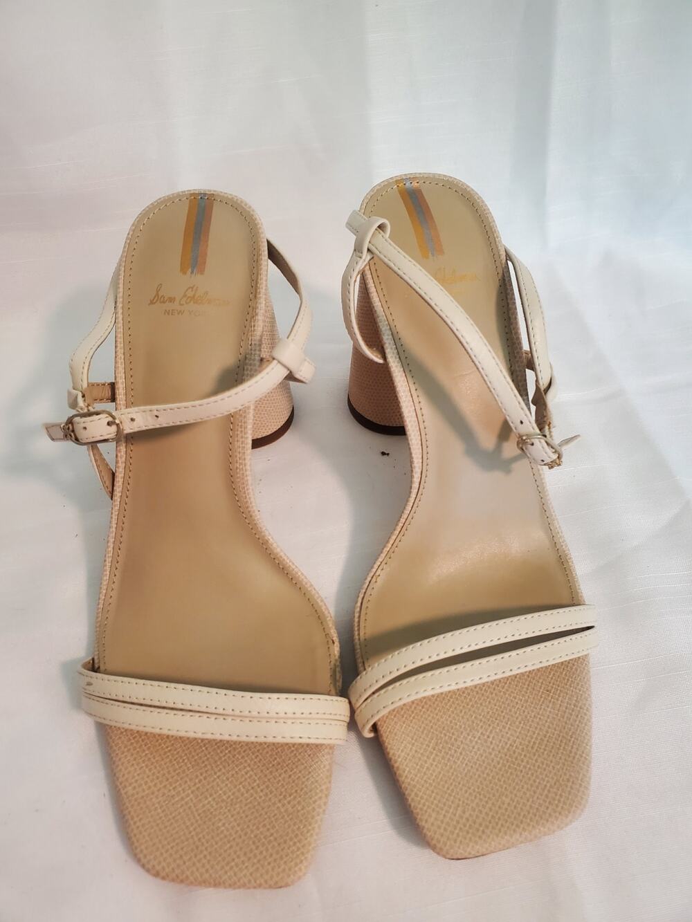 Womens Sam Edelman Kit Slingback block heel dressy Sandal size 8. S37